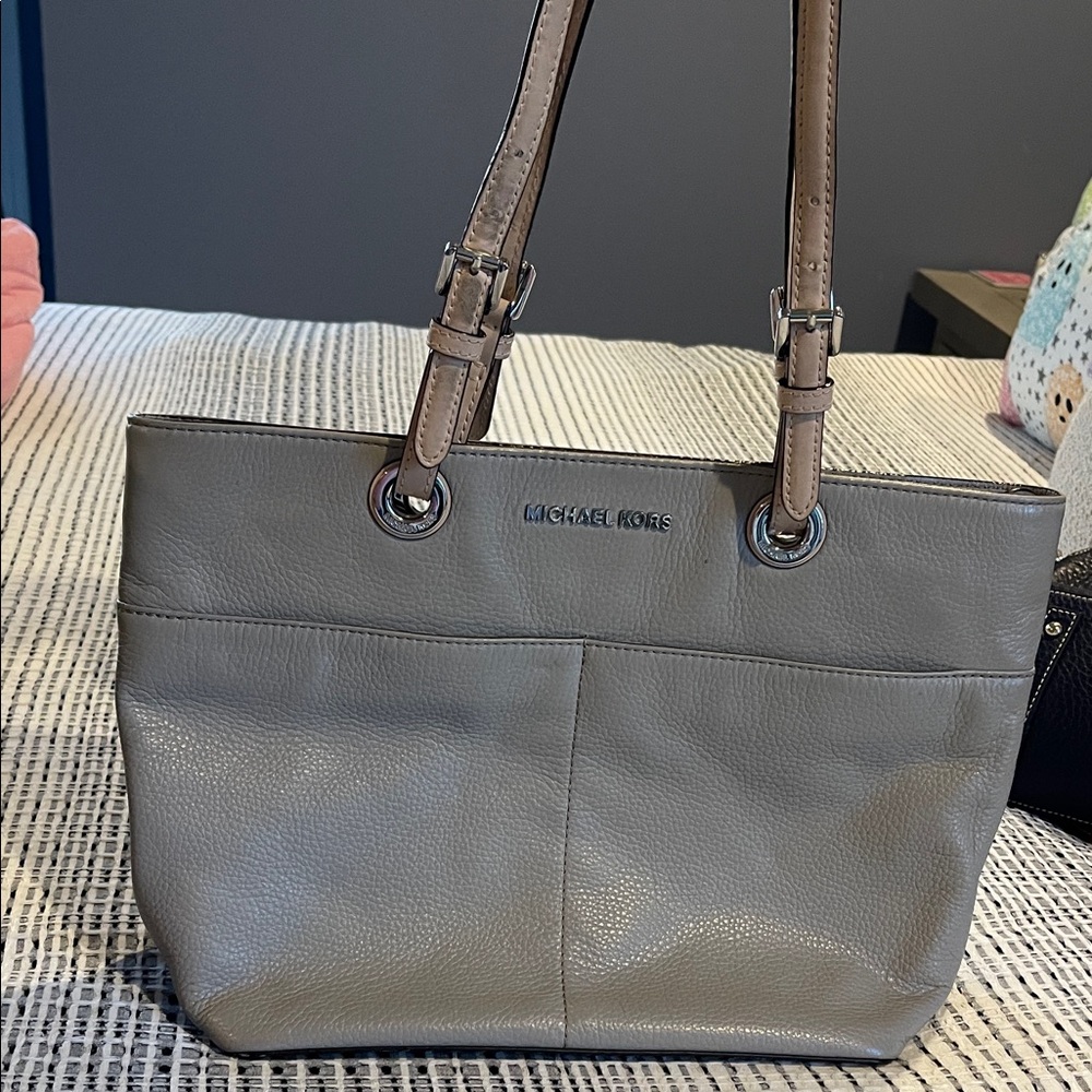 Michael Kors Taupe Leather Tote